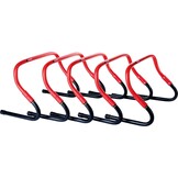 Pure2Improve Sprint Hurdles – Set van 5 – Verstelbaar 20-30 cm – Agility & Speed Training – Inclusief Draagtas – Lichtgewicht Horden