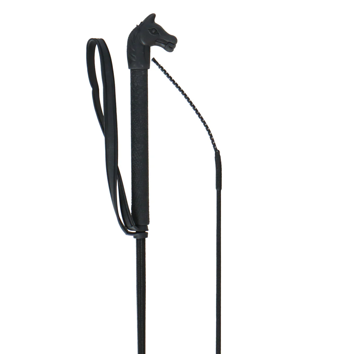 Red Horse Rijzweep met Paardenhoofd - Zwart