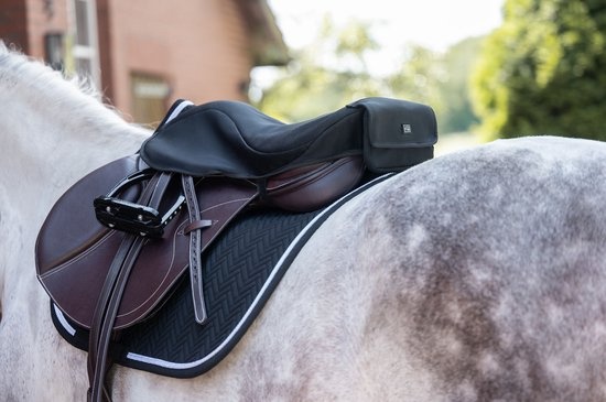 HKM Zadelzitting Overtrek Verwarmd - Zwart