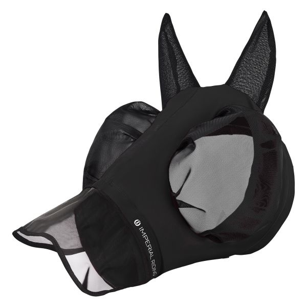 Imperial Riding Vliegenmasker IRHTrail Ride Met Neus - Zwart