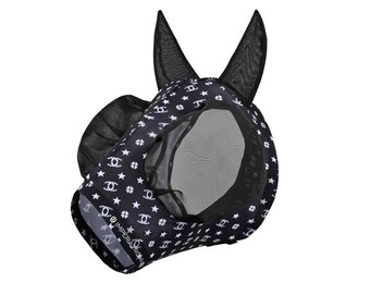 Imperial Riding Vliegenmasker IRHTrail Ride - Black AOP
