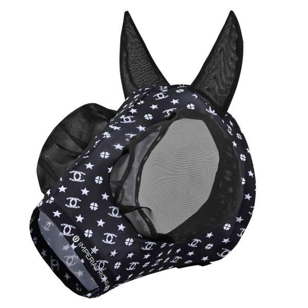 Imperial Riding Vliegenmasker IRHTrail Ride - Black AOP