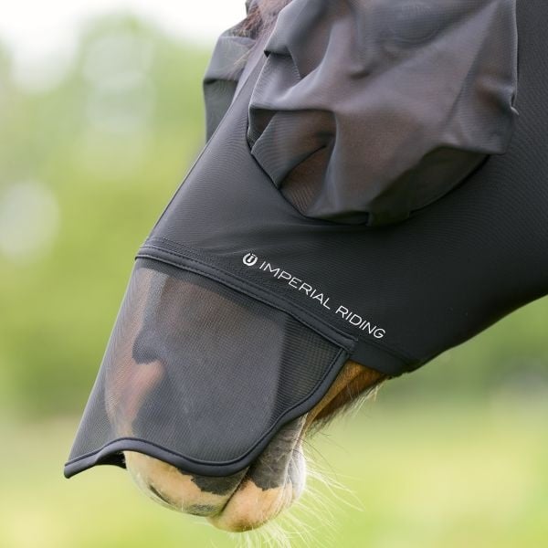 Imperial Riding Vliegenmasker met Neus IRHTrail ride - Blue