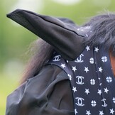 Imperial Riding Vliegenmasker met Neus IRHTrail ride - Black AOP