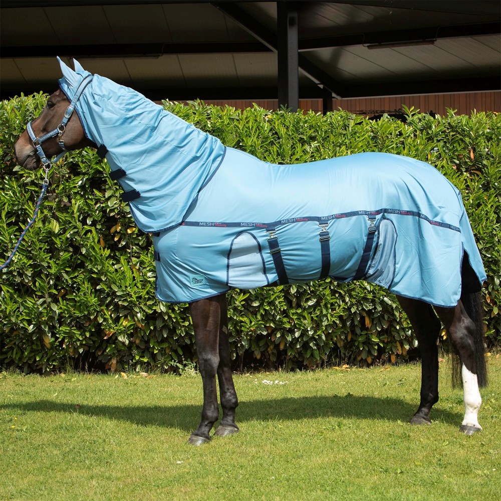 Harry's Horse Vliegendeken Mesh-Pro Belly - Blue Heaven