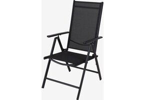 Tuinstoel 7 Standen - 1 Stuks - Inklapbaar - Textileen Zitting en Rugleuning