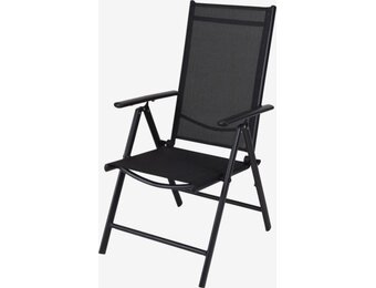 Tuinstoel 7 Standen - 1 Stuks - Inklapbaar - Textileen Zitting en Rugleuning