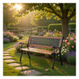 TUINBANK HOUT EN METAAL