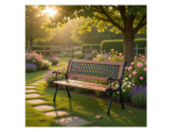 TUINBANK HOUT EN METAAL