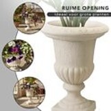 BLOEMPOT OP VOET ROND ZAND