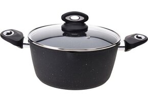 Excellent - Houseware - Braadpan - met - deksel - 24 - cm - gesmeed - aluminium