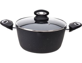 Excellent - Houseware - Braadpan - met - deksel - 24 - cm - gesmeed - aluminium