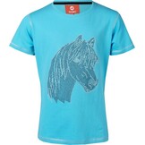 Red Horse T-Shirt Caliber - Aqua