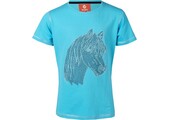 Red Horse T-Shirt Caliber - Aqua