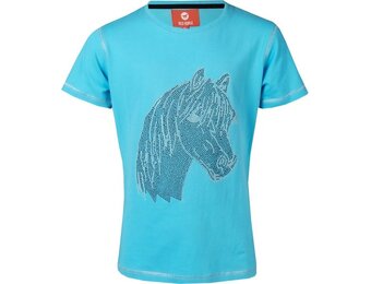 Red Horse T-Shirt Caliber - Aqua