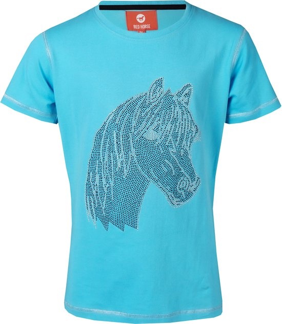 Red Horse T-Shirt Caliber - Aqua