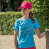 Red Horse T-Shirt Caliber - Aqua