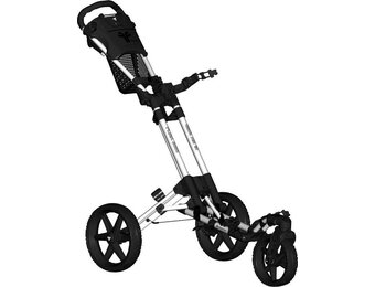 FastFold Flex 360 Golftrolley - Wit Zwart