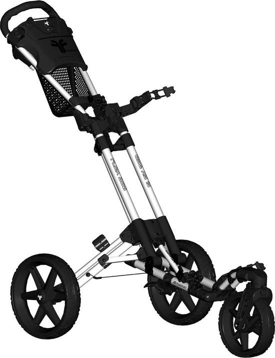 FastFold Flex 360 Golftrolley - Wit Zwart
