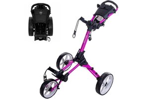 FastFold Square Golftrolley - Fuchsia Wit