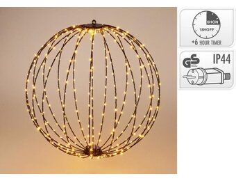 Relaxwonen - LED Kerstbal - 240 Lampjes - Extra Warm Wit - Ø 40cm