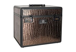 Imperial Riding Grooming Box IRHShiny - Brown Croco