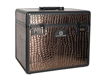 Imperial Riding Grooming Box Shiny - Brown Croco