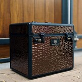 Imperial Riding Grooming Box IRHShiny - Brown Croco