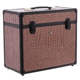 Imperial Riding Grooming Box Slim Line - Brown Croco