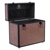 Imperial Riding Grooming Box Slim Line - Brown Croco