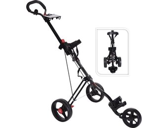 FastFold TriMaster Golftrolley - Zwart