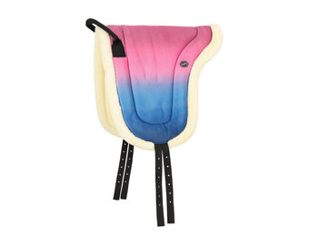 QHP Bareback Pad Rosalynn - Roze Blauw