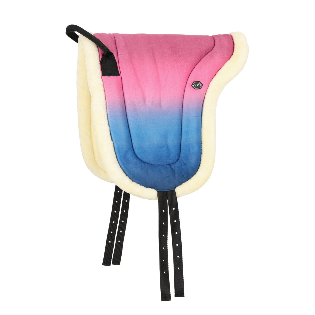 QHP Bareback Pad Rosalynn - Roze Blauw