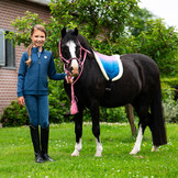 QHP Bareback Pad Rosalynn - Roze Blauw