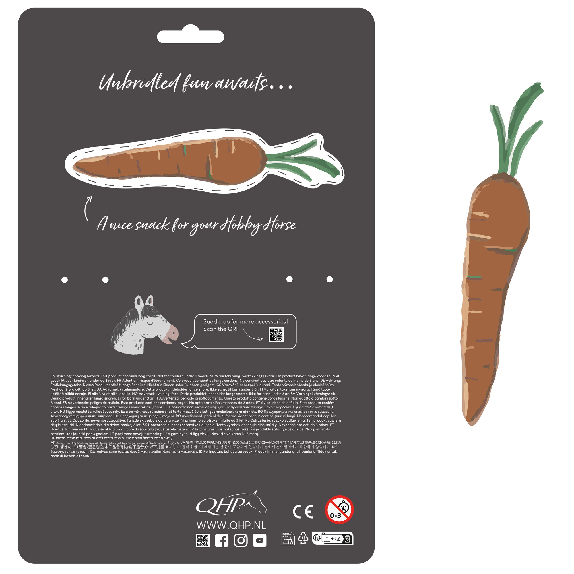 QHP Halsterset Hobby horse collection - Cheery Pink