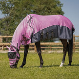 QHP Vliegendeken Collection met Hals & Masker - Cheery Pink