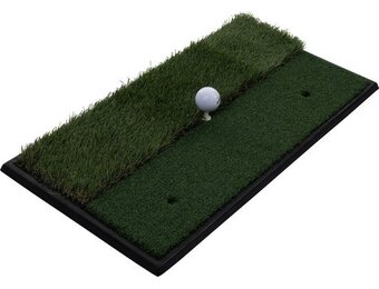 Golfmat - 2 Kunstgras Lengtes - 33x63.5 cm