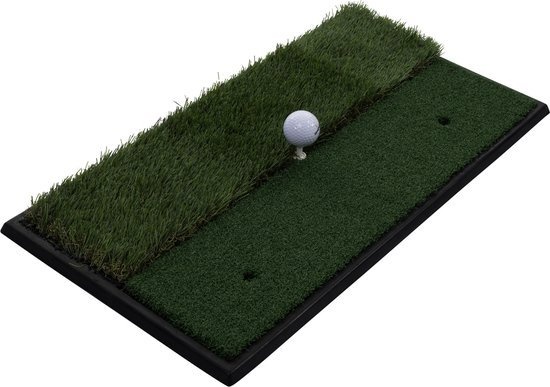 Golfmat - 2 Kunstgras Lengtes - 33x63.5 cm