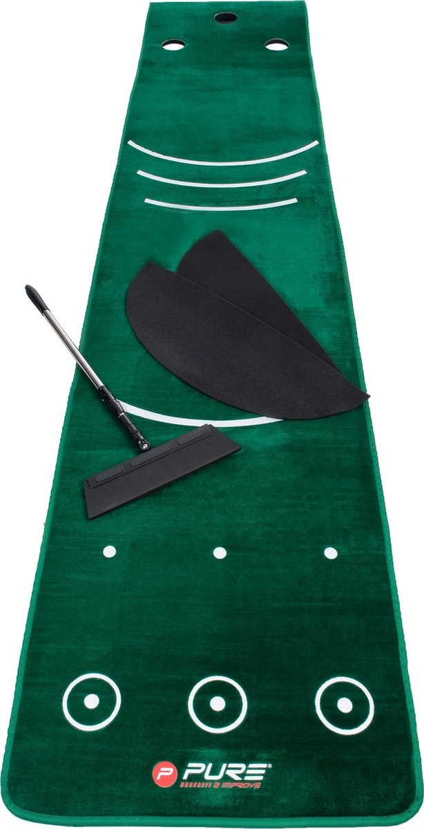 Pure 2 Improve Dual Grain Putting Mat Met Bezem