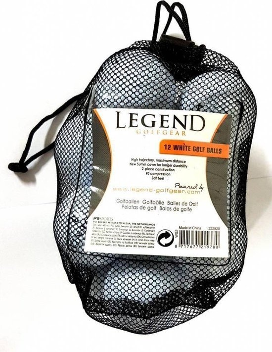 Legend Golfballen wit - 12 stuks