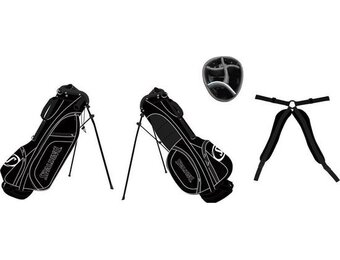 Spalding 7-inch Standbag Zwart Wit