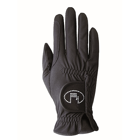 Roeckle Handschoen Lisboa Swarovski - Zwart