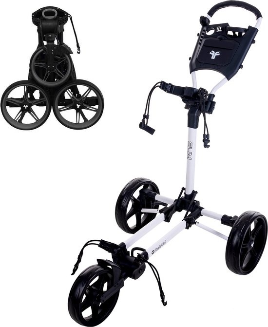 Fastfold Slim Golftrolley - Golfkar - Wit
