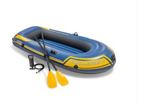 Intex Challenger 2 Boot Set - 236 x 114 x 41 cm - Inclusief peddels en pomp