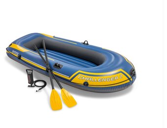 Intex Challenger 2 Boot Set - 236 x 114 x 41 cm - Inclusief peddels en pomp