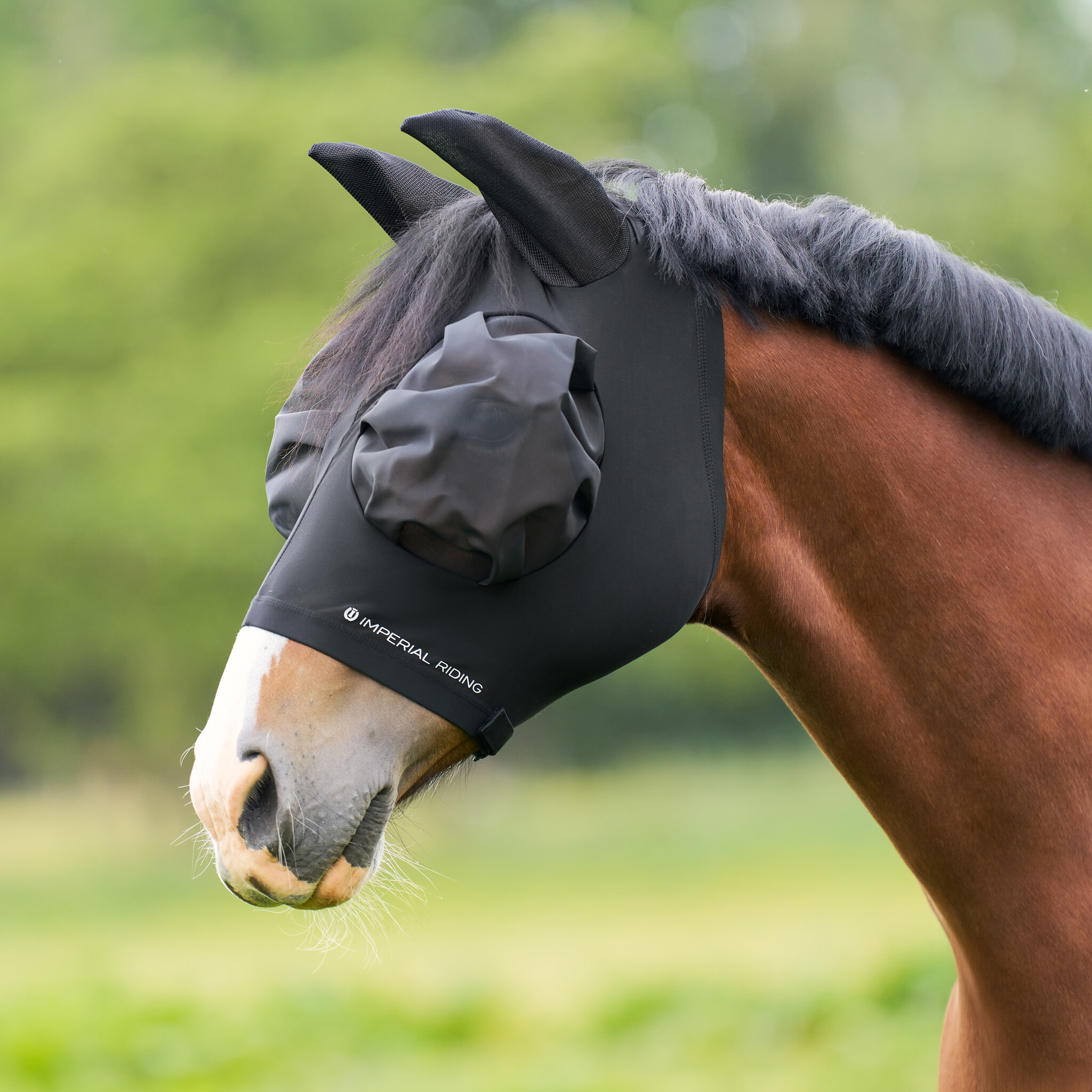 Imperial Riding Vliegenmasker IRHTrail Ride Basic - Light Olive