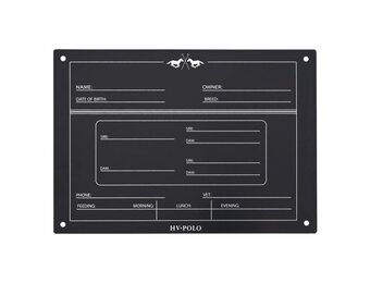 HV Polo Stalbord Engels - Zwart