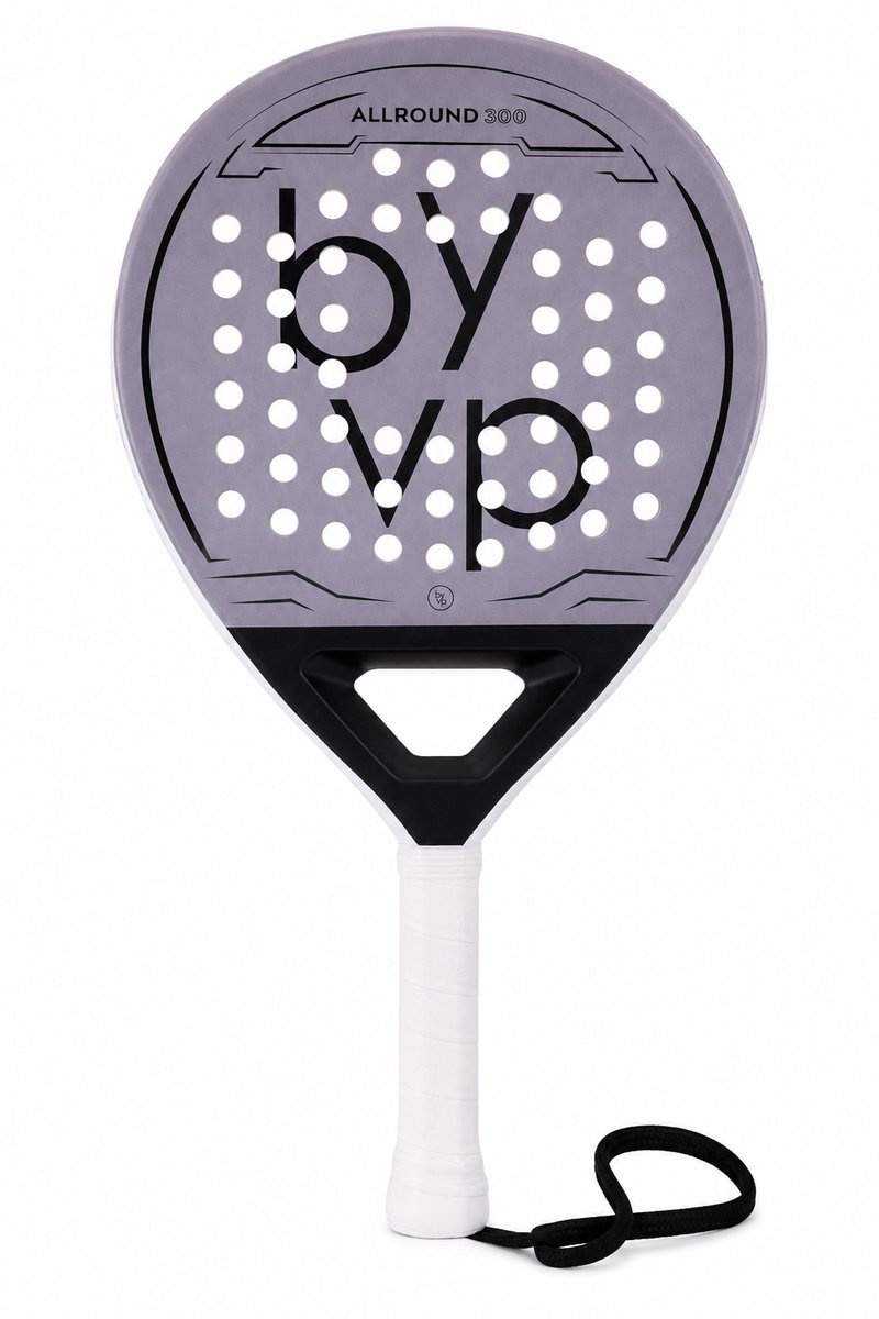 By VP Padel Racket Model 300 - Wit - Lichtgewicht Padelracket - Geschikt voor Beginners en Gevorderden
