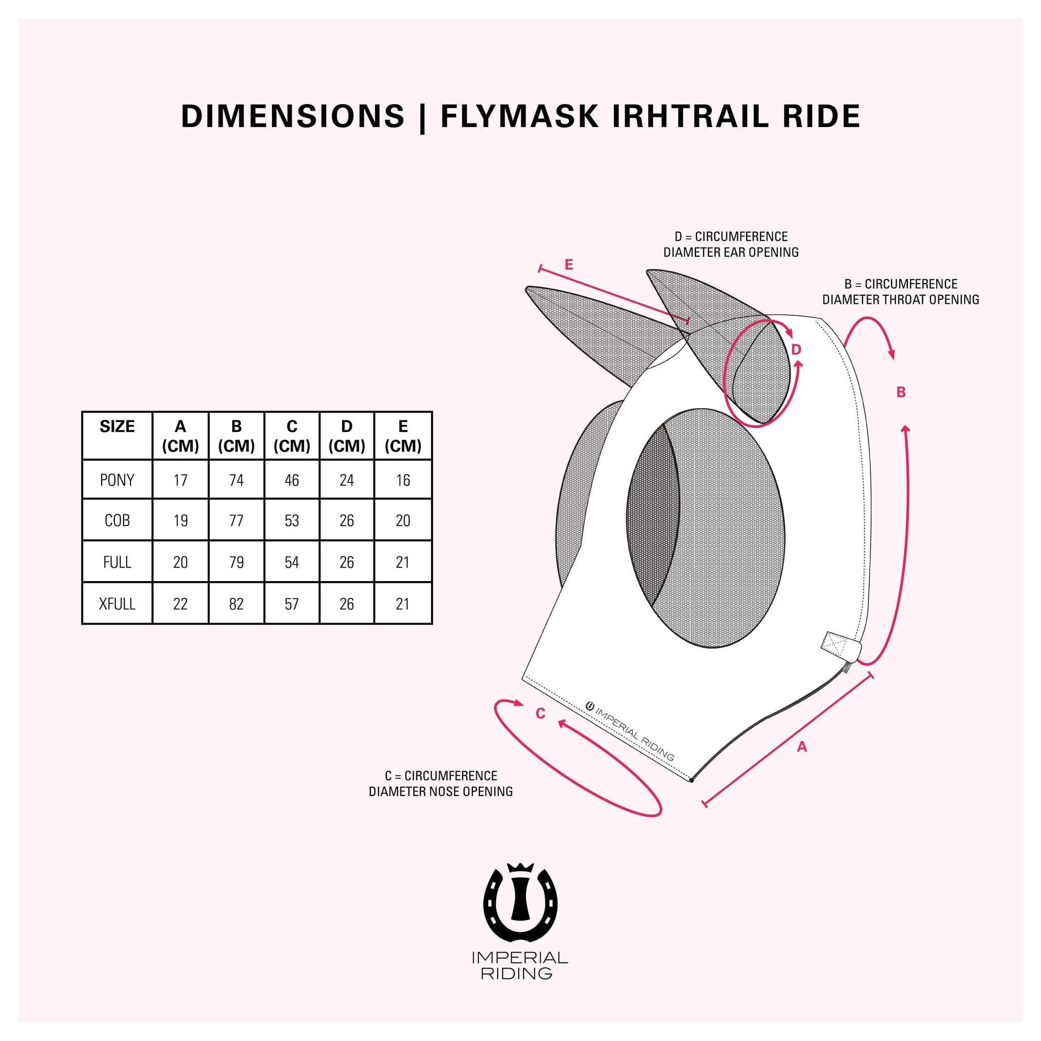 Imperial Riding Vliegenmasker IRHTrail Ride Basic - Unicorn