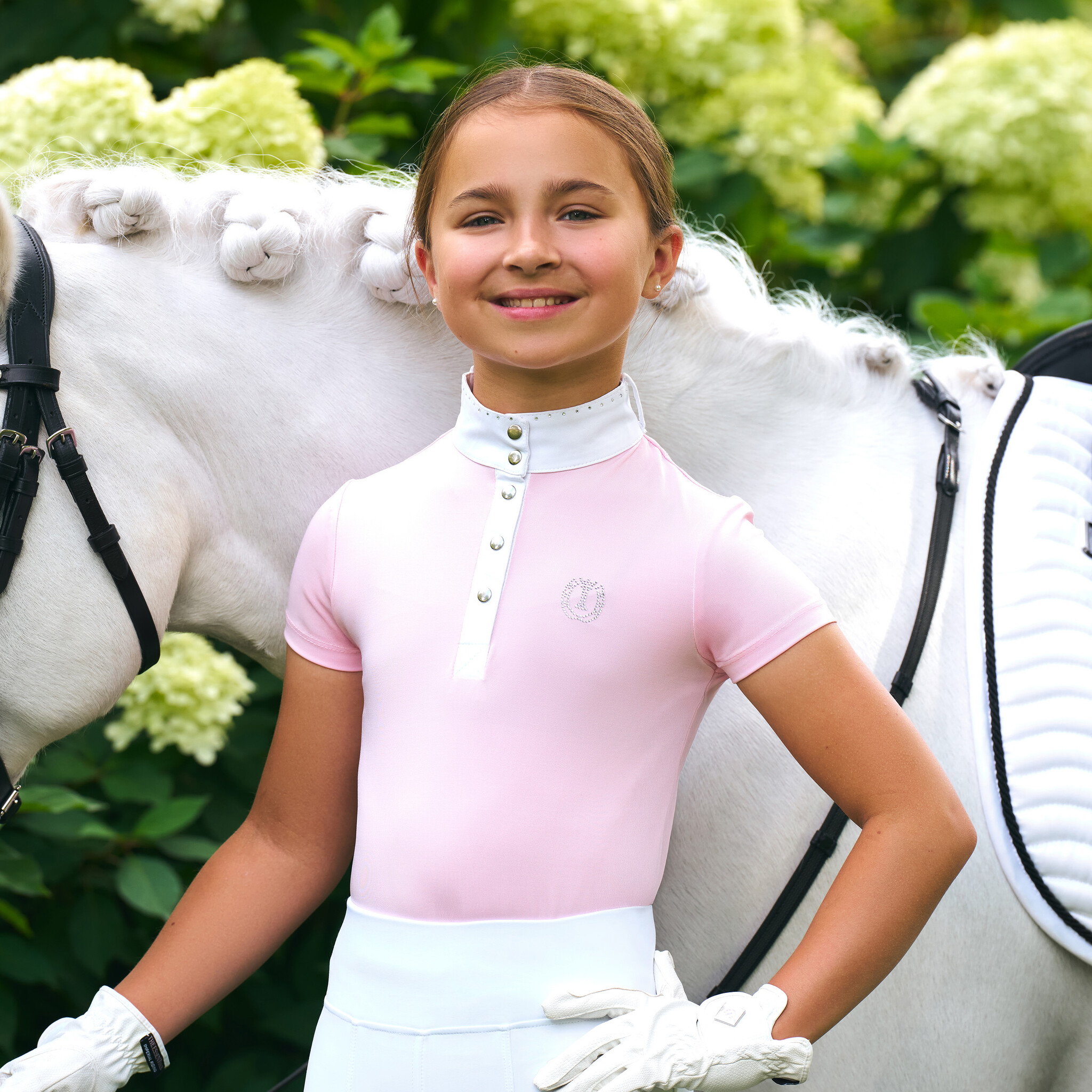 Imperial Riding Kids Competition shirt IRHBasic Glam - Wit